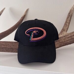 Vintage Arizona Diamondbacks SnapBack Hat Outdoor Cap Black Deadstock MLB 90s Og